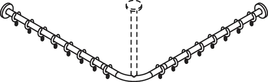 VH-Stange, d:25, A1/A2=787, 16 Ringe, plvb weiß tiefmatt VH-Stange, d:25, A1/A2=787, 16 Ringe, plvb weiß tiefmatt
