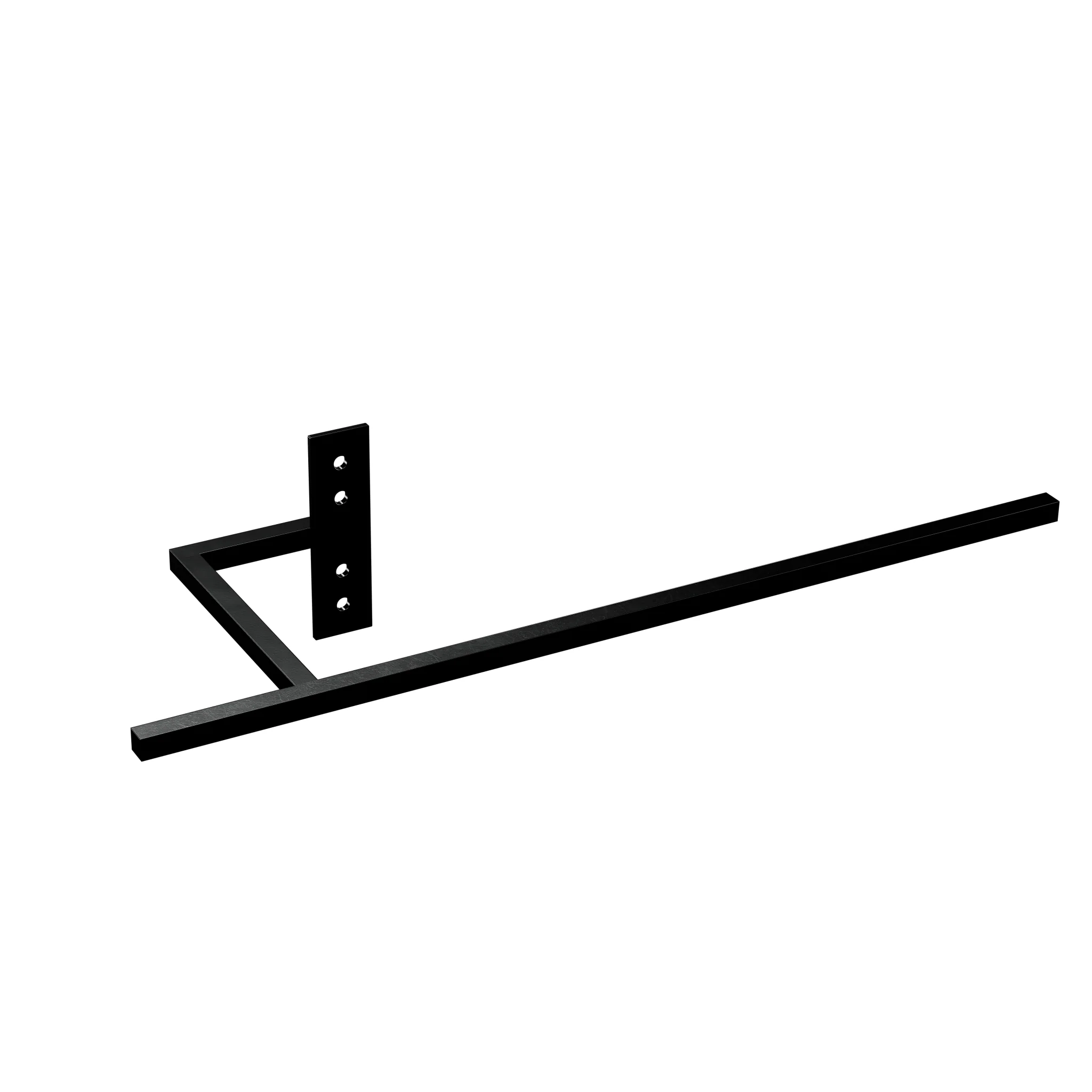 Kermi Handtuchbügel lang für „Decor-Arte®“ 44 cm in Tiefschwarz