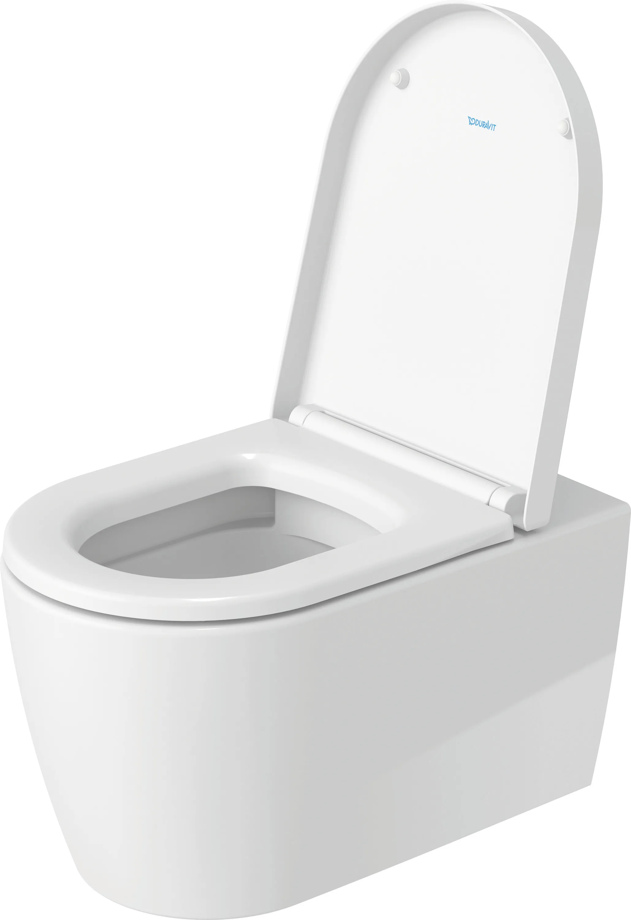 Duravit Wand-Tiefspül-WC inkl. WC-Sitz „ME by Starck“ 37,35 × 57 × 39,5 cm, Befestigung sichtbar, ohne Spülrand