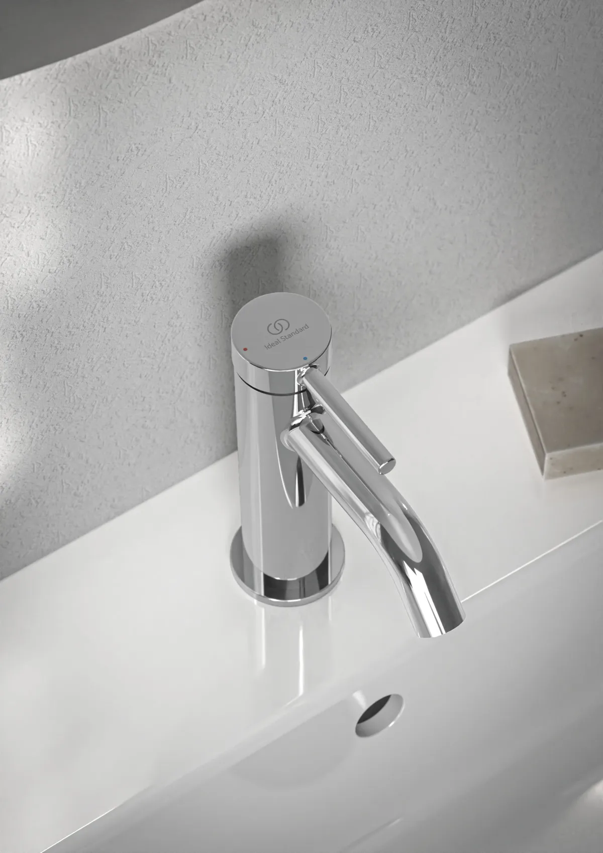 Ideal Standard Waschtischarmatur Ceraline Nuovo Ausladung 105mm mit Push-Open-Ventil BlueStart Chrom Ideal Standard Waschtischarmatur Ceraline Nuovo Ausladung 105mm mit Push-Open-Ventil BlueStart Chrom