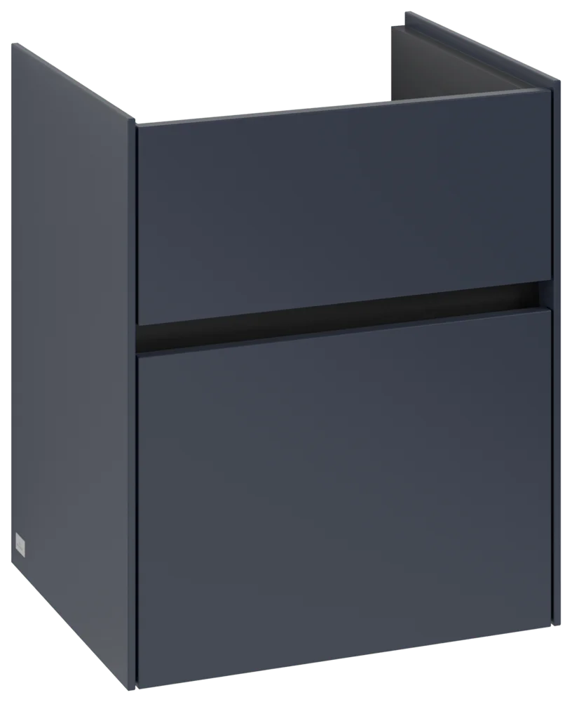 Villeroy & Boch Waschbeckenunterschrank Collaro C00600 Marine Blue, 460x374 mm, Höhe 546 mm, mit SoftClosing und integrierten Aluminiumgriffen Villeroy & Boch Waschbeckenunterschrank Collaro C00600 Marine Blue, 460x374 mm, Höhe 546 mm, mit SoftClosing und integrierten Aluminiumgriffen