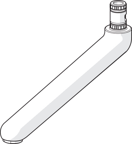 Hansa Auslauf Hansa 0270 L=226 Ausladung 226 mm Chrom Hansa Auslauf Hansa 0270 L=226 Ausladung 226 mm Chrom
