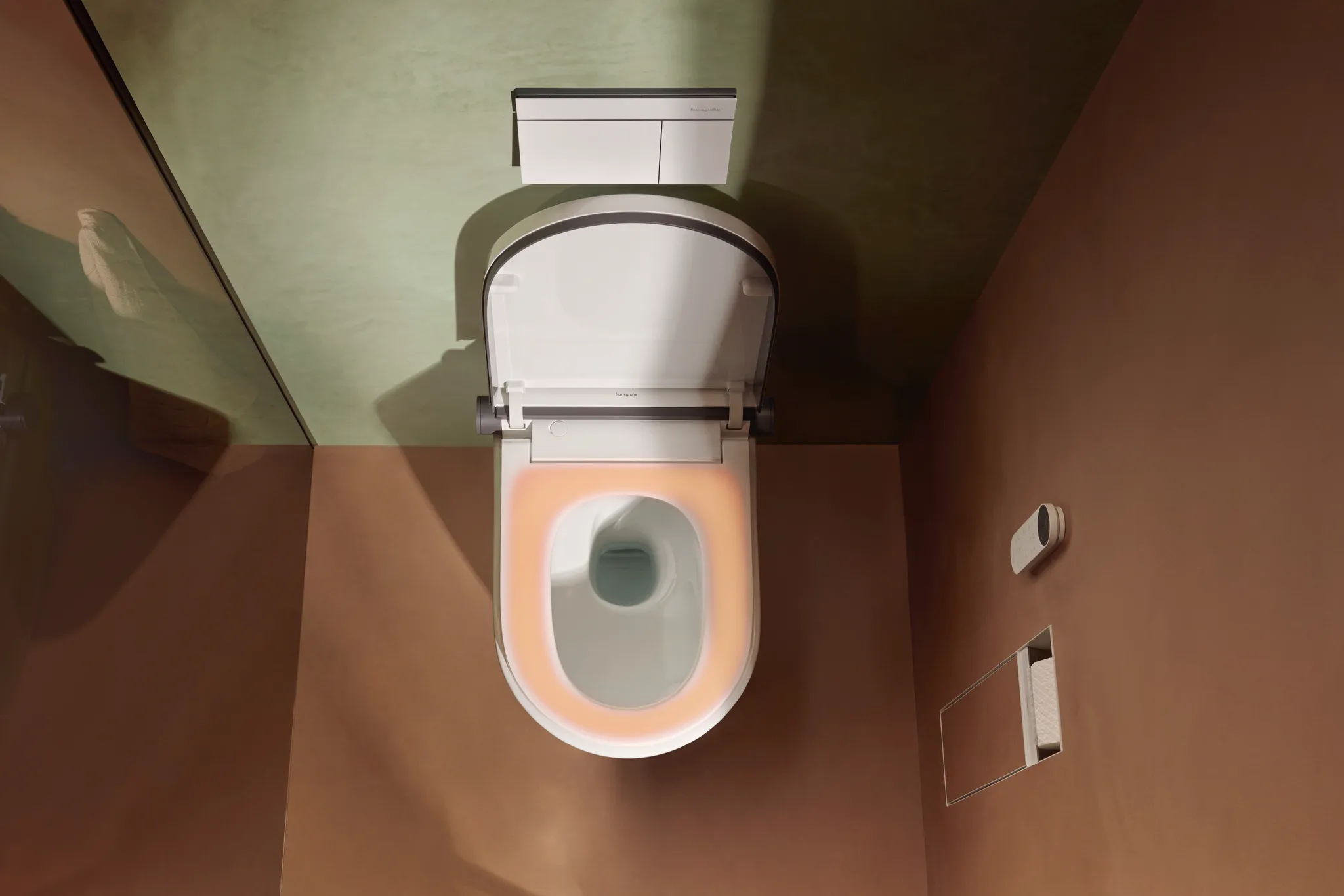 Hansgrohe LavaPura Element S Wand-Dusch-WC Komplett Set AquaHelix Flush, SmartClean, HygieneEffect, Weiß Hansgrohe LavaPura Element S Wand-Dusch-WC Komplett Set AquaHelix Flush, SmartClean, HygieneEffect, Weiß