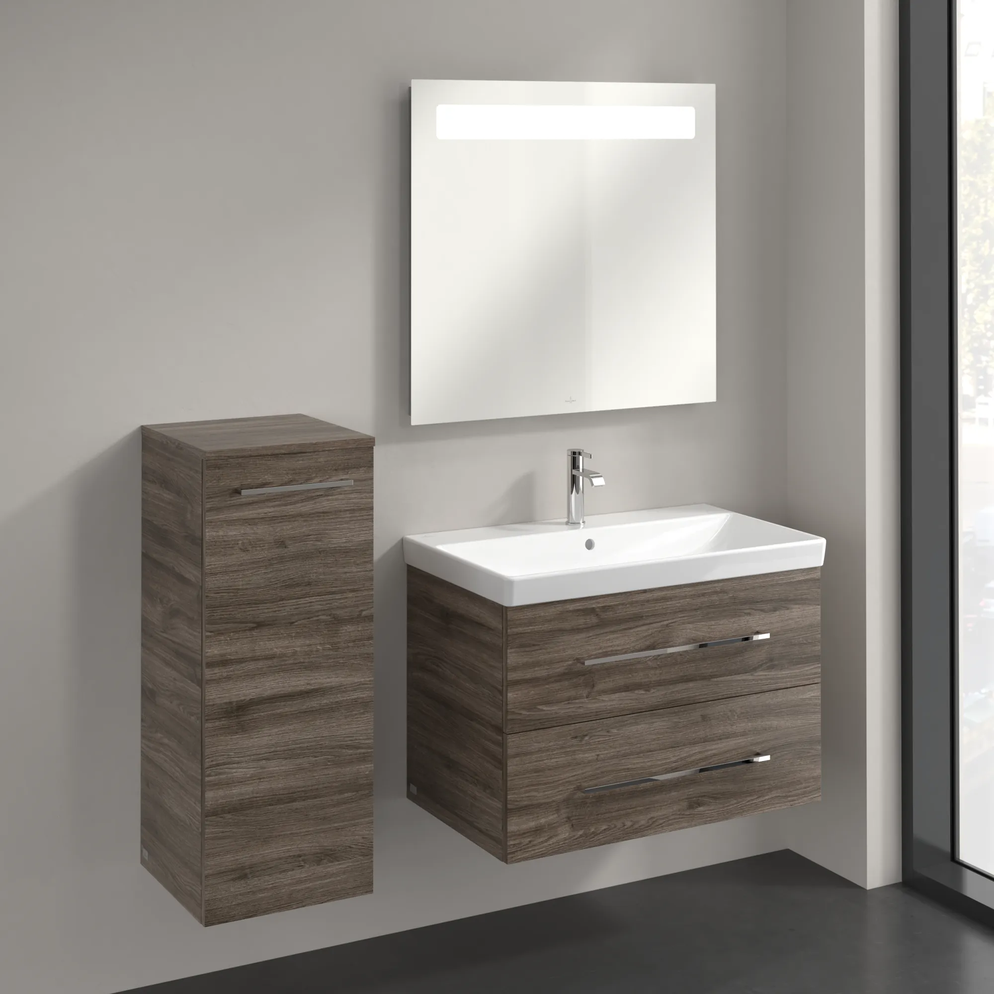 Villeroy & Boch Avento Seitenschrank A89500, 350 x 890 x 405 mm, links