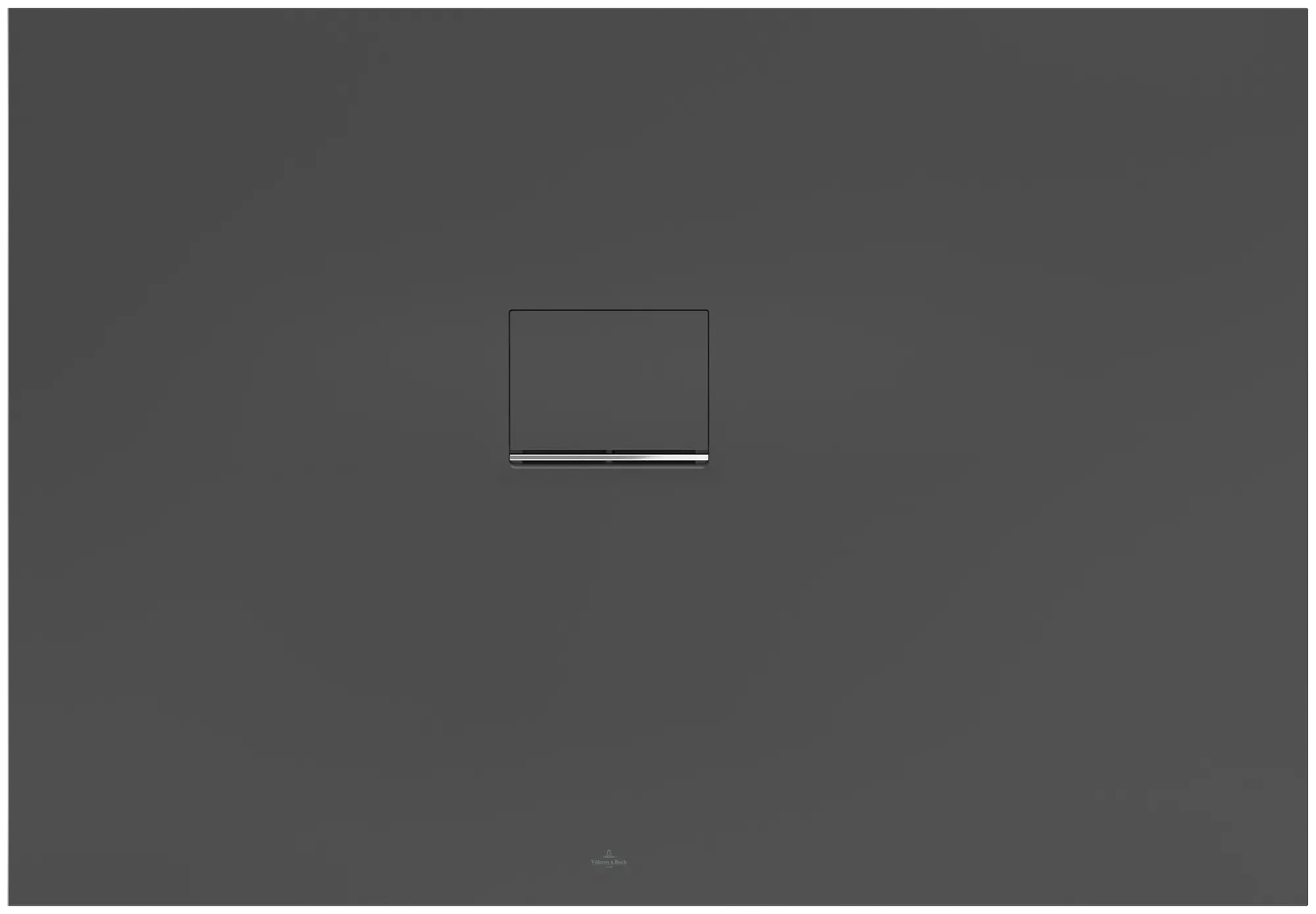 Villeroy & Boch Squaro Infinity Duschwanne, 1300 x 900 x 40 mm, Quaryl, links gegen Wand