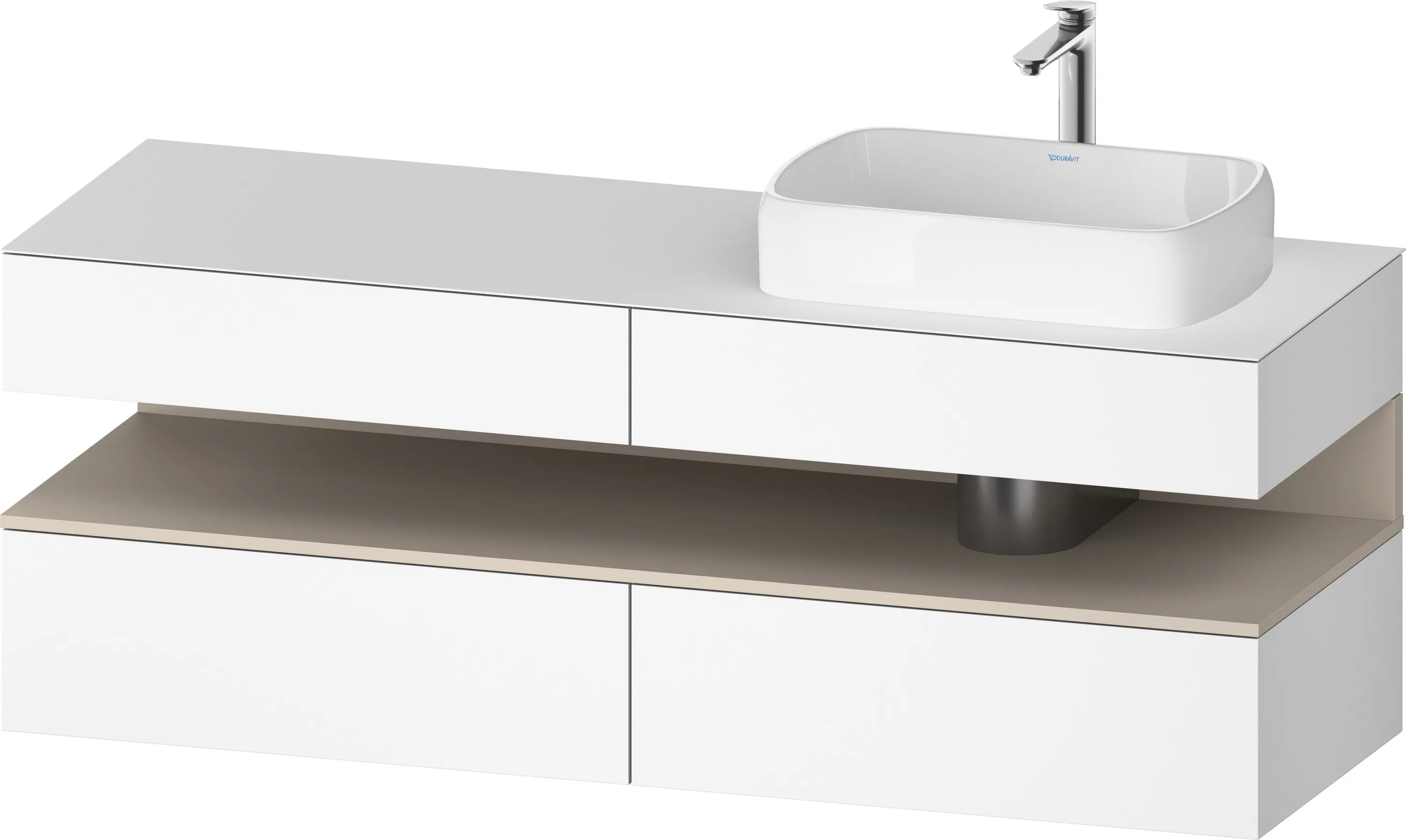 Duravit Waschtischunterschrank wandhängend „Qatego“ 160 × 60 × 55 cm