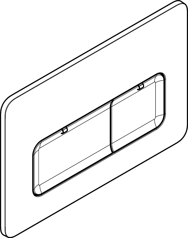 iFrame Original Q Betätigungsplatte für 2-Mengen-Spülung, Chrom iFrame Original Q Betätigungsplatte für 2-Mengen-Spülung, Chrom