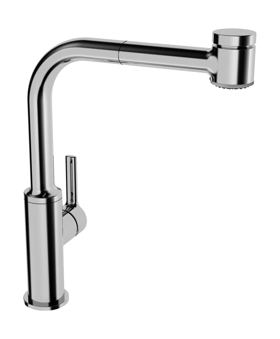 HansaRONDA Einhebelmischer Küchenarmatur HansaRONDA 5491 2-strahlig Ausladung 221 mm DN15 Chrom HansaRONDA Einhebelmischer Küchenarmatur HansaRONDA 5491 2-strahlig Ausladung 221 mm DN15 Chrom