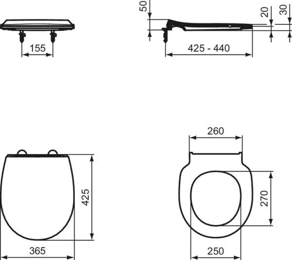 Ideal Standard WC-Sitz „Tirso“