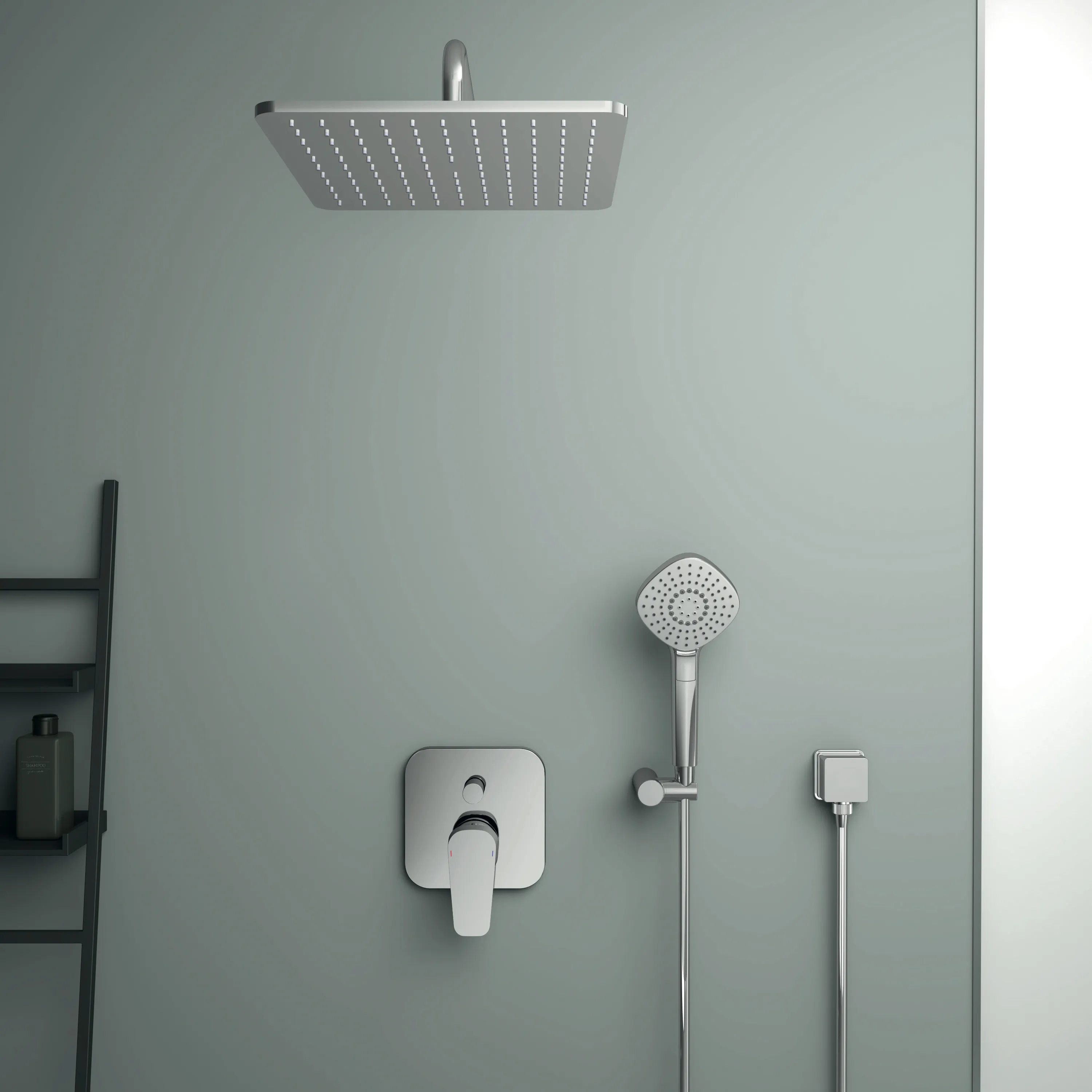 Ideal Standard IdealRain Wandanschluss 400mm Chrom Ideal Standard IdealRain Wandanschluss 400mm Chrom