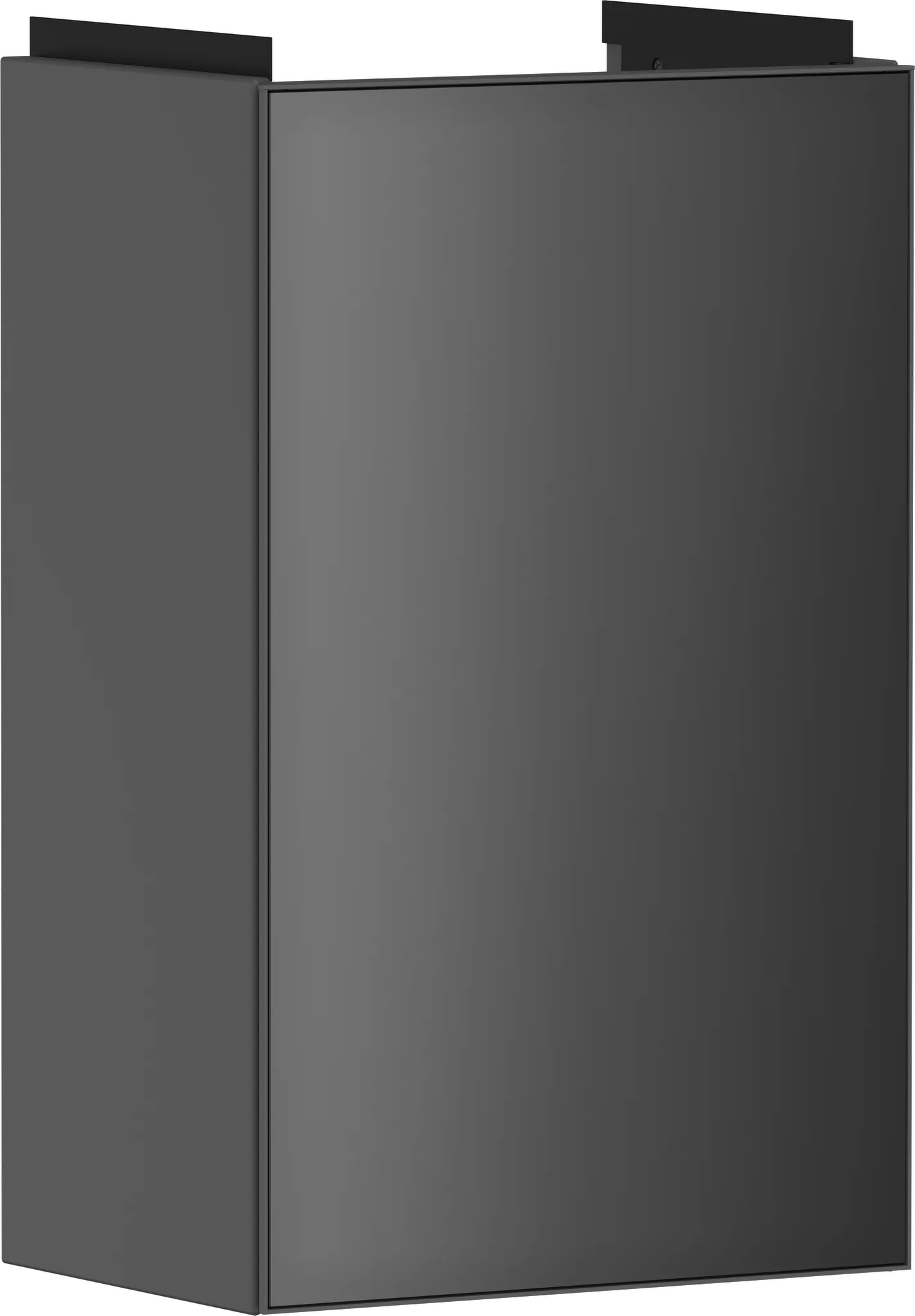 Xevolos E Waschtischunterschrank Schiefergrau Matt 340/245 für Handwaschbecken, Türanschlag links Bronze Struktur
