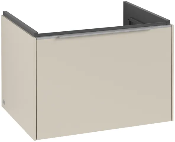 Villeroy & Boch Waschtischunterschrank „Subway 3.0“ für Schrankwaschtisch 622 × 429 × 478 mm Cashmere Grey, für Becken mittig