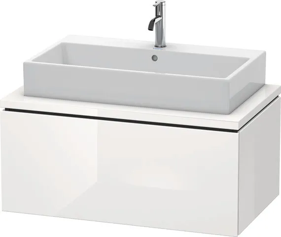 Duravit Waschtischunterschrank wandhängend „L-Cube“ 92 × 40 × 54,7 cm Weiß Hochglanz