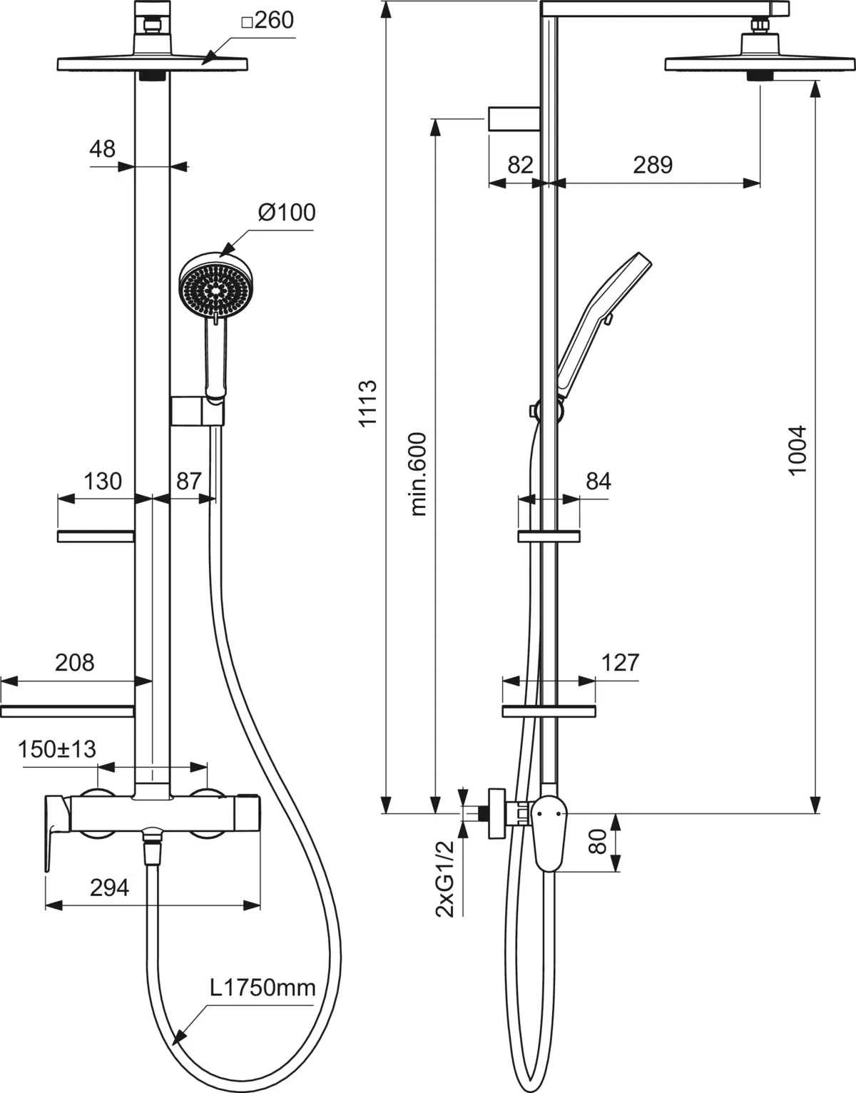 Ideal Standard Duschsystem „Ceraflow Alu“ Ideal Standard Duschsystem „Ceraflow Alu“
