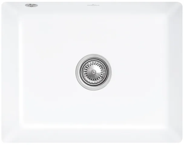 Villeroy & Boch Unterbau-Küchenspülbecken „Subway“ 60 SU 545 × 440 × 213 mm, für Becken mittig in Weiß Alpin