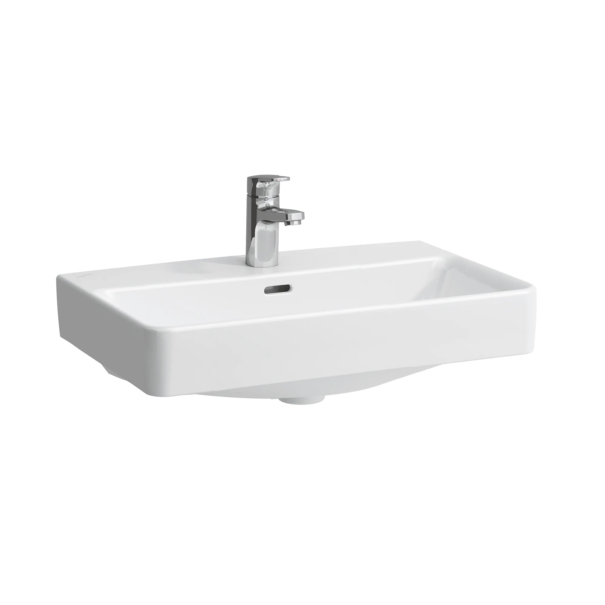 Waschtisch kompakt PRO S 380x600x175 1 Hahnloch mit Überlauf weiß Waschtisch kompakt PRO S 380x600x175 1 Hahnloch mit Überlauf weiß