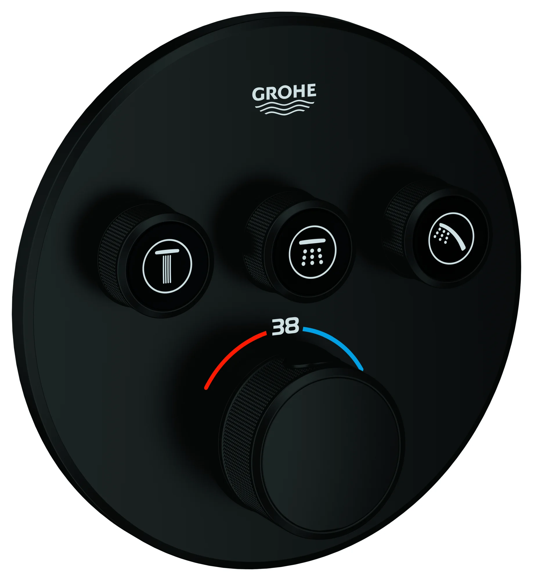 Grohe Unterputz-Armatur „Grohtherm SmartControl“ in matte black Grohe Unterputz-Armatur „Grohtherm SmartControl“ in matte black