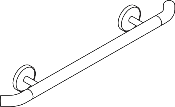 HEWI Haltegriff „System 800K“ in Reinweiß HEWI Haltegriff „System 800K“ in Reinweiß