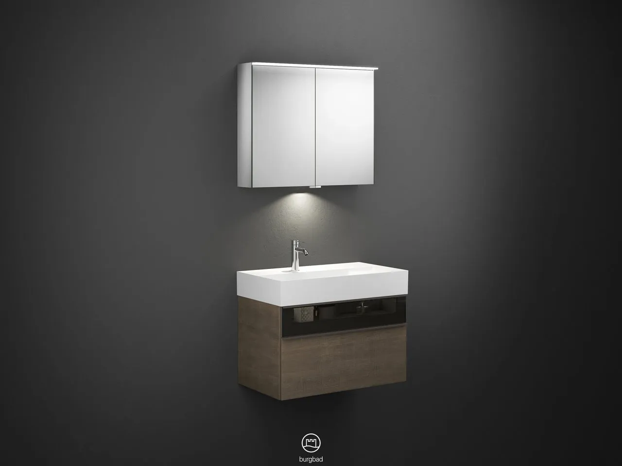 burgbad Yumo PG2 Badmöbelset SFLA082