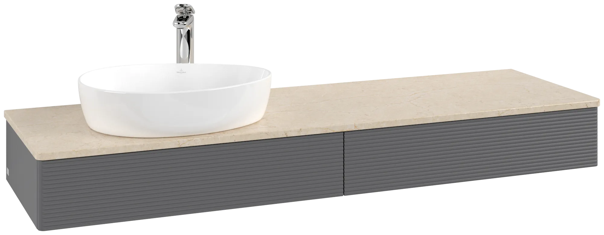 Villeroy & Boch Antao Waschbeckenunterschrank L15_5, anthrazit
