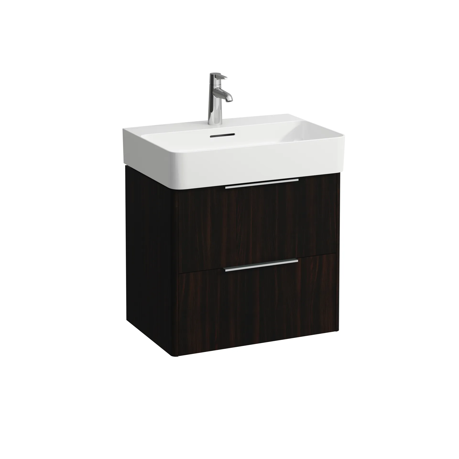 Waschtischunterbau BASE für VAL 391x583x515 2 Schubladen mit Griff aluminium eloxiert für Waschtisch H810283 weiß matt Waschtischunterbau BASE für VAL 391x583x515 2 Schubladen mit Griff aluminium eloxiert für Waschtisch H810283 weiß matt