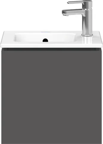 Duravit Waschtischunterschrank wandhängend „L-Cube“ 42 × 40 × 29,4 cm Graphit Matt Duravit Waschtischunterschrank wandhängend „L-Cube“ 42 × 40 × 29,4 cm Graphit Matt