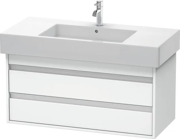 Duravit Waschtischunterschrank wandhängend „Ketho“ 100 × 48 × 45,5 cm Weiß Matt Duravit Waschtischunterschrank wandhängend „Ketho“ 100 × 48 × 45,5 cm Weiß Matt
