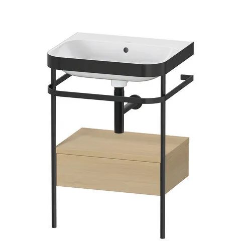 Duravit Waschtischunterschrank mit Metallkonsole „Happy D.2 Plus“ 57,5 × 85 × 49 cm Duravit Waschtischunterschrank mit Metallkonsole „Happy D.2 Plus“ 57,5 × 85 × 49 cm
