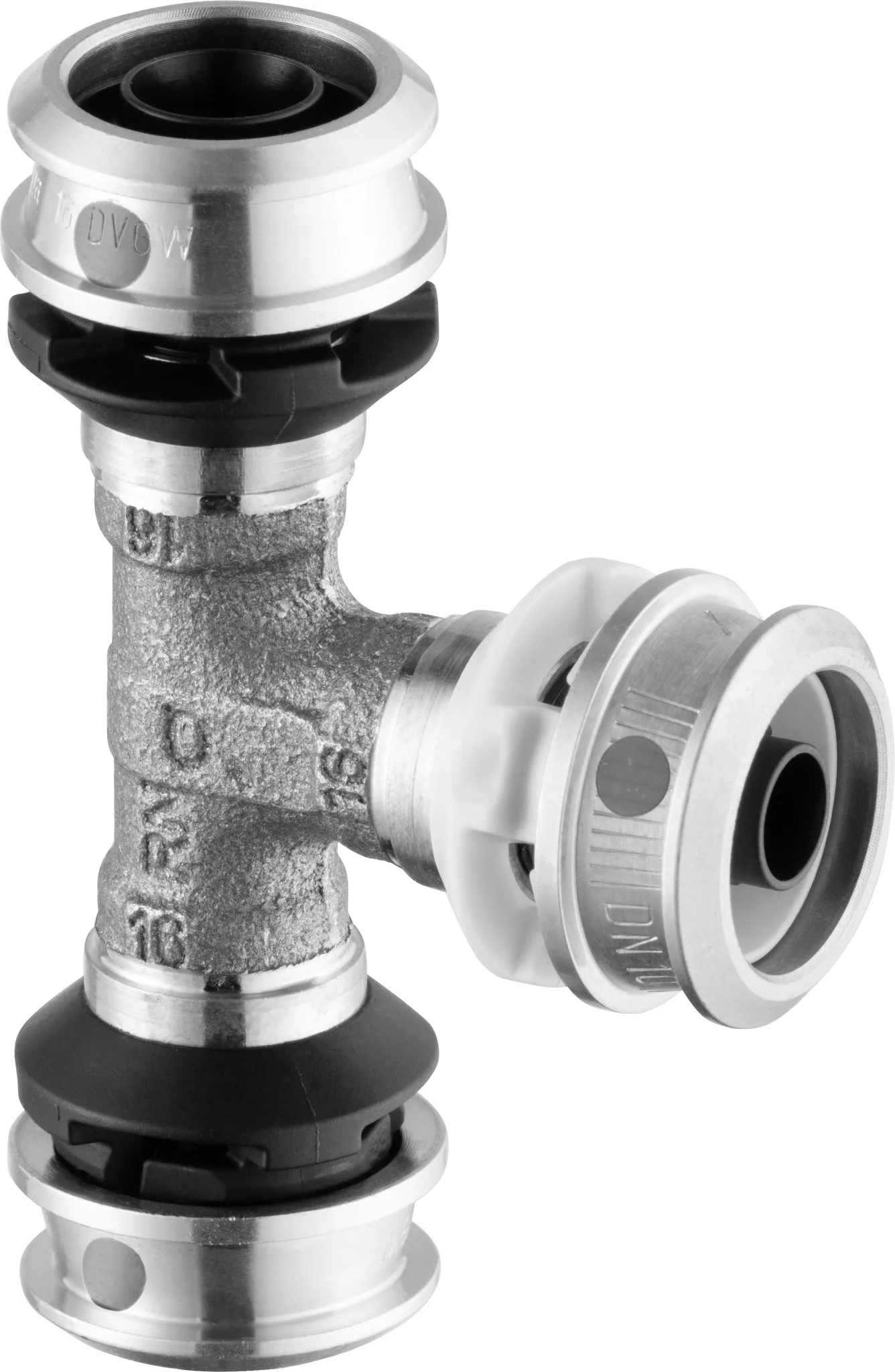 Viega „Raxofix“ T-Stück 16 mm × DN 10 × 16 mm Viega „Raxofix“ T-Stück 16 mm × DN 10 × 16 mm