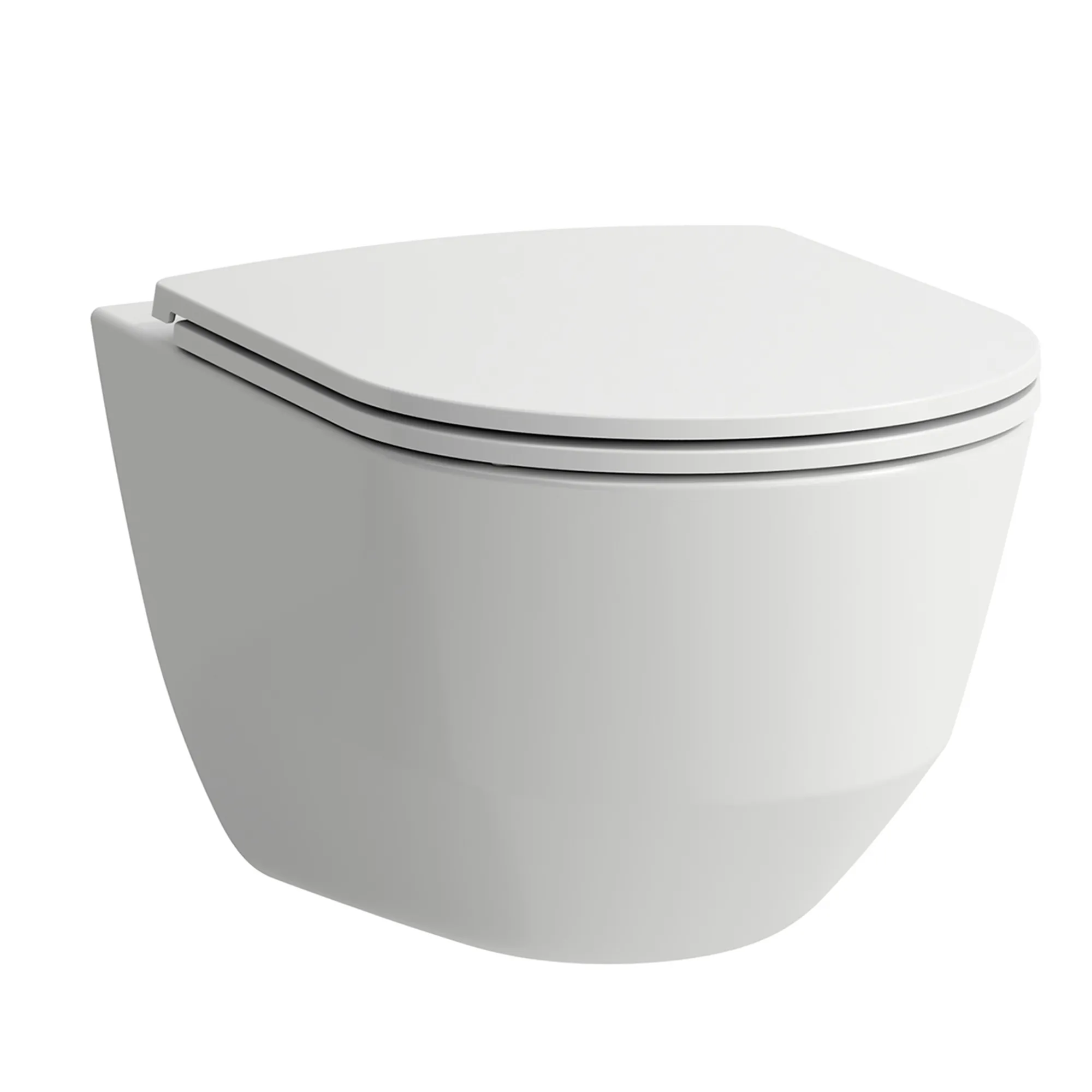 Tiefspül-WC wandhängend+Sitz PRO Pack 530x365x350 spülrandlos weiß