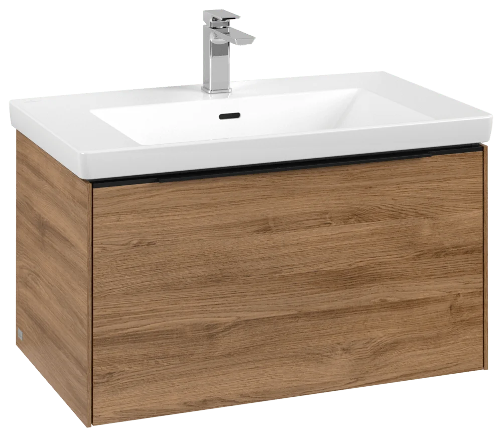 Villeroy & Boch Subway 3.0 Waschbeckenunterschrank C573L1, 772 x 429 x 478 mm, Kansas Oak