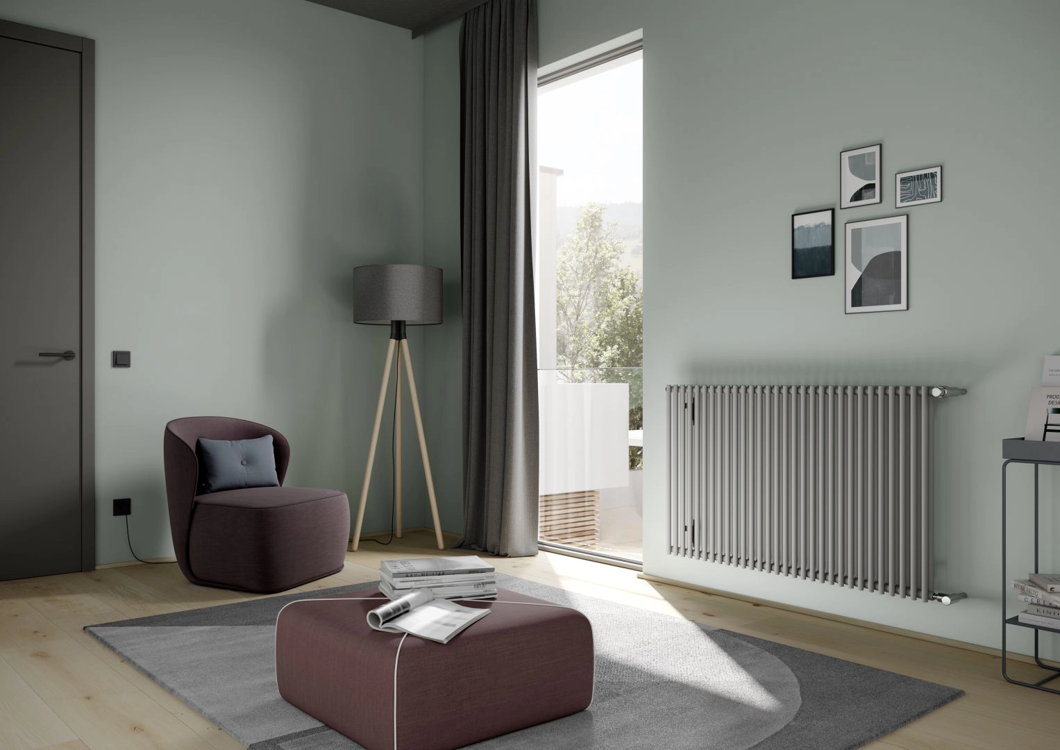 Kermi Design-Heizkörper „Pio®“ zweilagig 48,4 × 45 cm in Anthracite Grey Kermi Design-Heizkörper „Pio®“ zweilagig 48,4 × 45 cm in Anthracite Grey