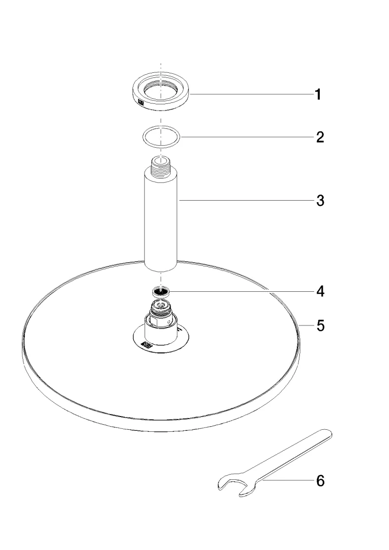 Dornbracht Regenbrause mit Deckenanbindung 300 mm - Chrom Dornbracht Regenbrause mit Deckenanbindung 300 mm - Chrom