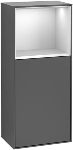 Villeroy & Boch Seitenschrank „Finion“ 41,8 × 93,6 cm 1 Tür, Anschlag links, mit Wand- und Regalelementbeleuchtung Anschlag links