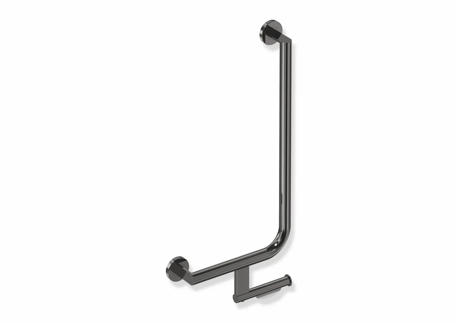 HEWI Winkelgriff mit Papierrollenhalter System 900, Edelstahl, PVD, links HEWI Winkelgriff mit Papierrollenhalter System 900, Edelstahl, PVD, links