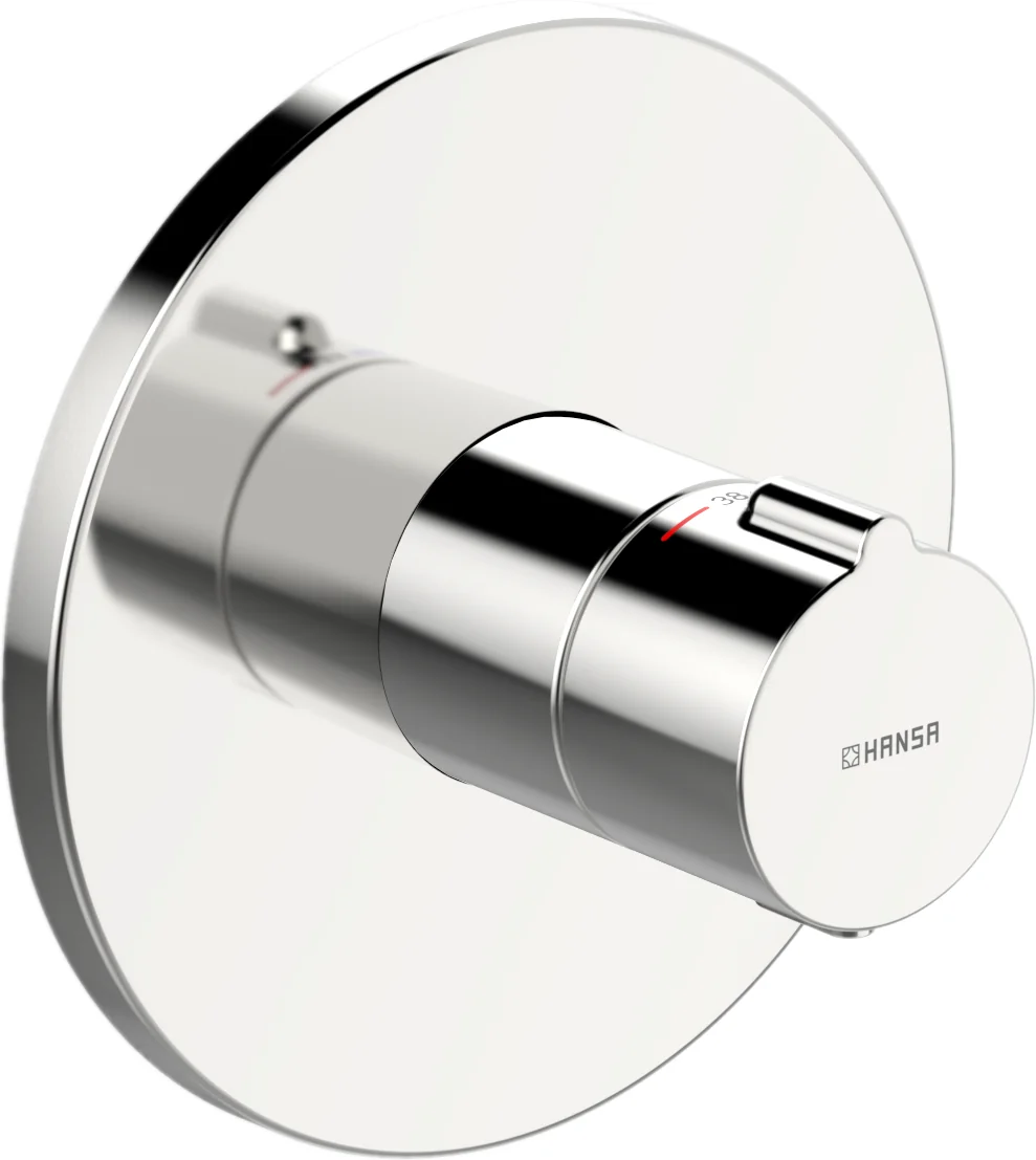 HansaHOME Duscharmatur Fertigmontageset für Brausebatterie 8860 Rosette rund Chrom HansaHOME Duscharmatur Fertigmontageset für Brausebatterie 8860 Rosette rund Chrom