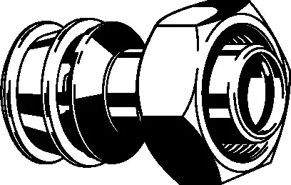 Viega „Raxofix“ Anschlussverschraubung 20 mm × 3/4″ Viega „Raxofix“ Anschlussverschraubung 20 mm × 3/4″