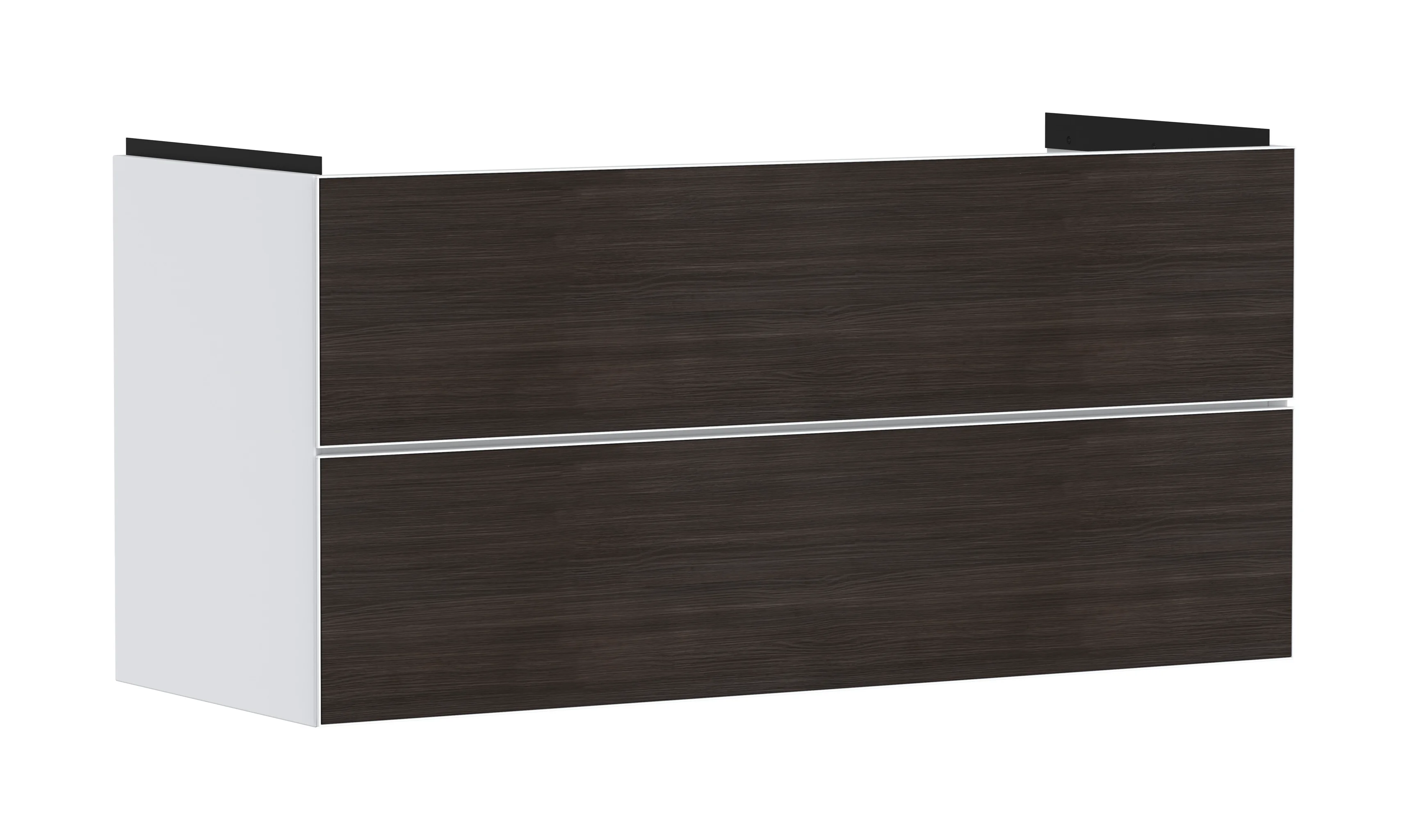 Hansgrohe Xevolos E Waschtischunterschrank Mattweiß 1180/475 mm mit 2 Schubkästen, griff- und siphonausschnittlos, SoftClose, PushOpen, vormontiert