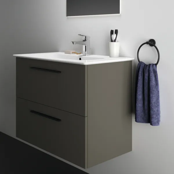 Ideal Standard i.life A Möbelwaschtischunterschrank 800x440x630 mm Quarzgrau matt 2 Auszüge Softclose Ideal Standard i.life A Möbelwaschtischunterschrank 800x440x630 mm Quarzgrau matt 2 Auszüge Softclose