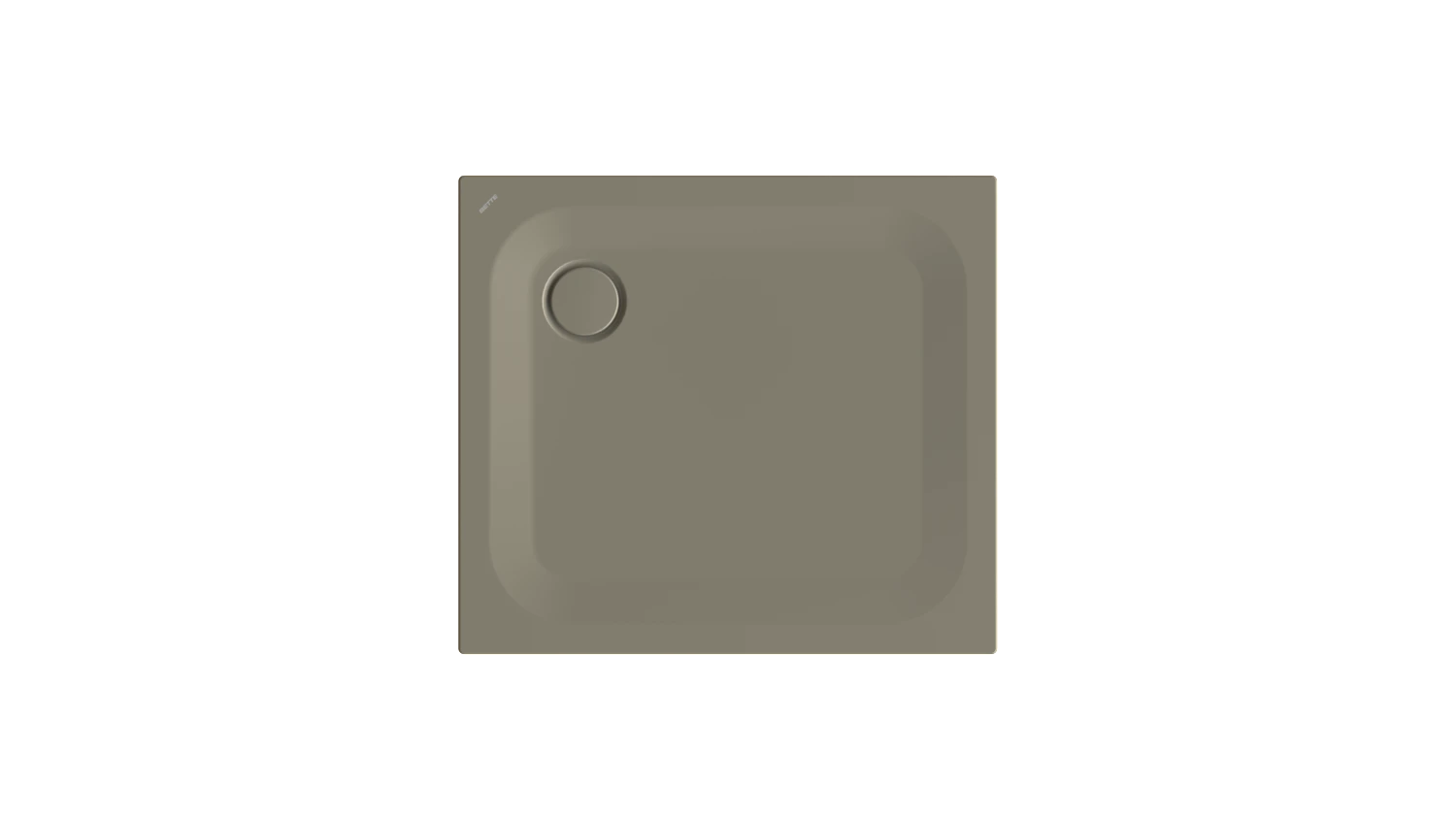 Bette rechteck Duschwanne „BetteUltra“ 900 × 800 mm ohne Oberflächenbeschichtung, ohne Oberflächenveredelung, ohne Wannenträger, in Graphite