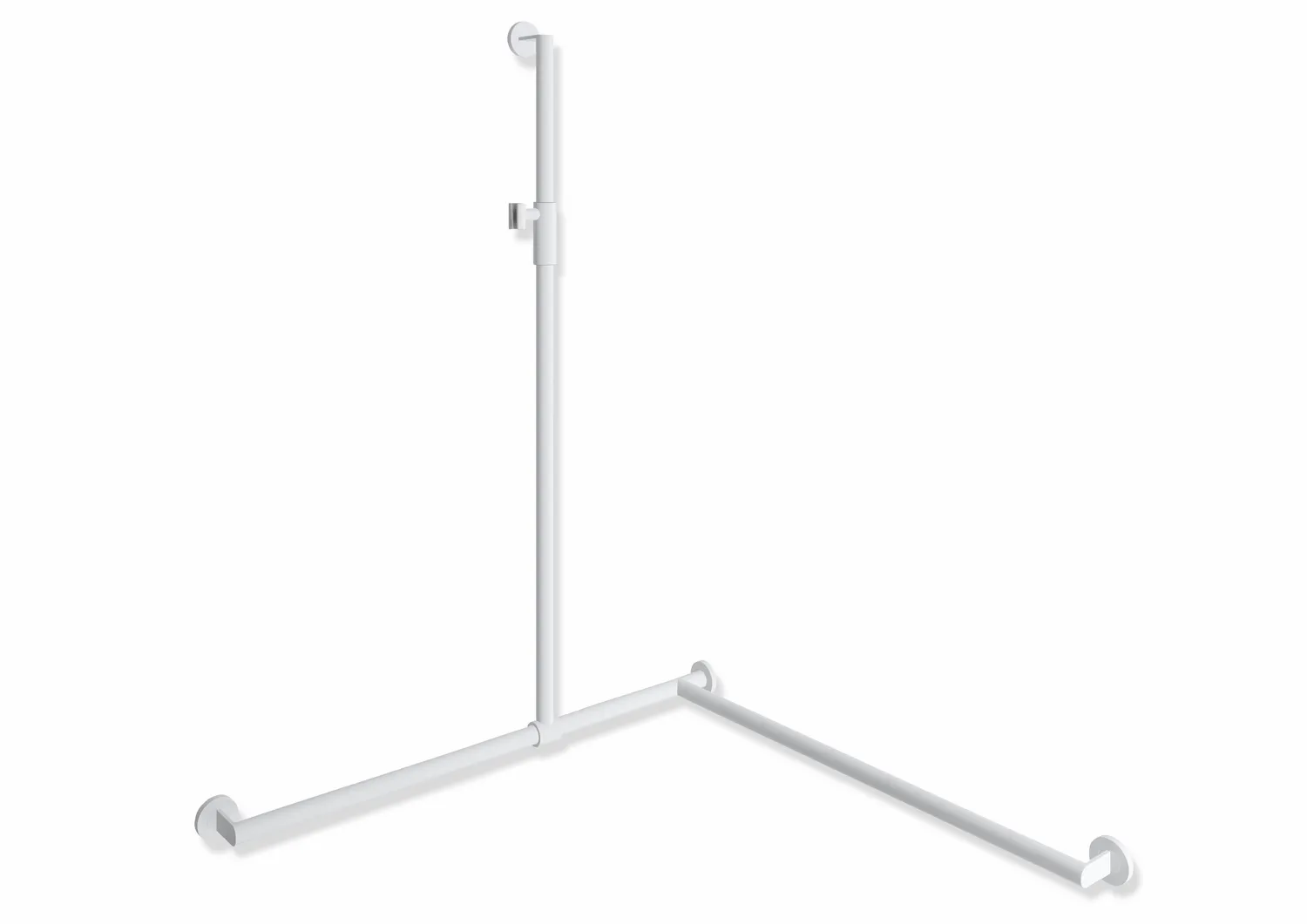 HEWI Duschhandlauf System 900 PG56, Edelstahl, 1250 mm, links HEWI Duschhandlauf System 900 PG56, Edelstahl, 1250 mm, links