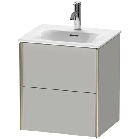 Duravit Waschtischunterschrank wandhängend „XViu“ 51 × 55,7 × 42 cm in Betongrau Matt