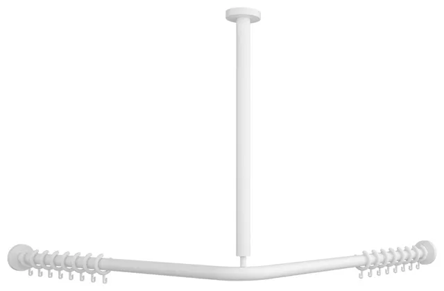 Villeroy & Boch Duschvorhangstange „ViCare Funktion“ 90 × 90 cm in weiß Villeroy & Boch Duschvorhangstange „ViCare Funktion“ 90 × 90 cm in weiß