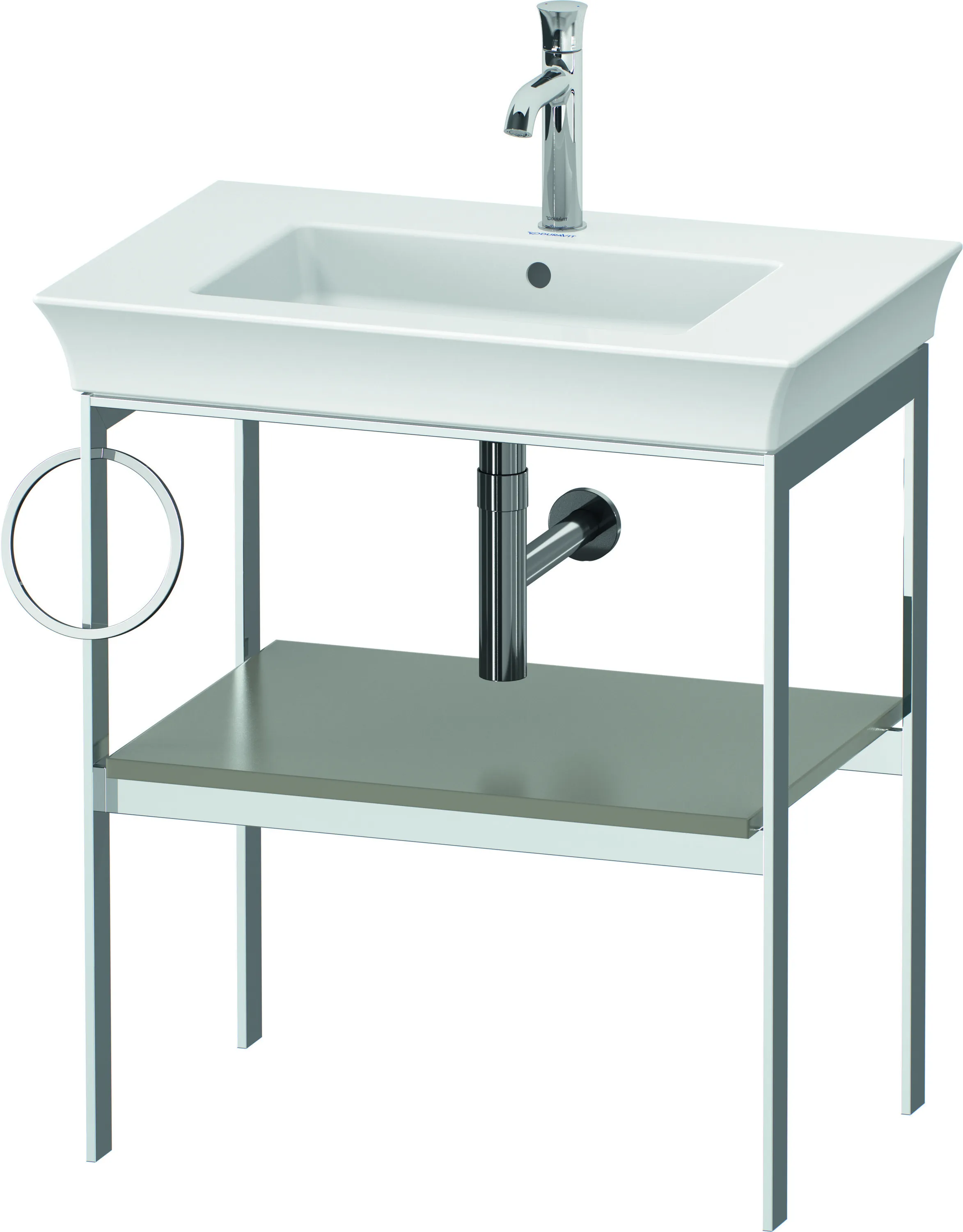Duravit Konsole „White Tulip“ in Steingrau Seidenmatt