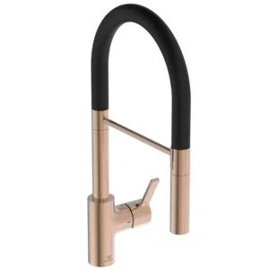 Küchenarmatur Gusto Ausladung 225mm Semi-Pro 2-Funktionsbrause Brushed Gold Küchenarmatur Gusto Ausladung 225mm Semi-Pro 2-Funktionsbrause Brushed Gold