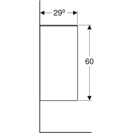 Geberit Hochschrank „Smyle“ Nussbaum hickory / Melamin Holzstruktur Geberit Hochschrank „Smyle“ Nussbaum hickory / Melamin Holzstruktur