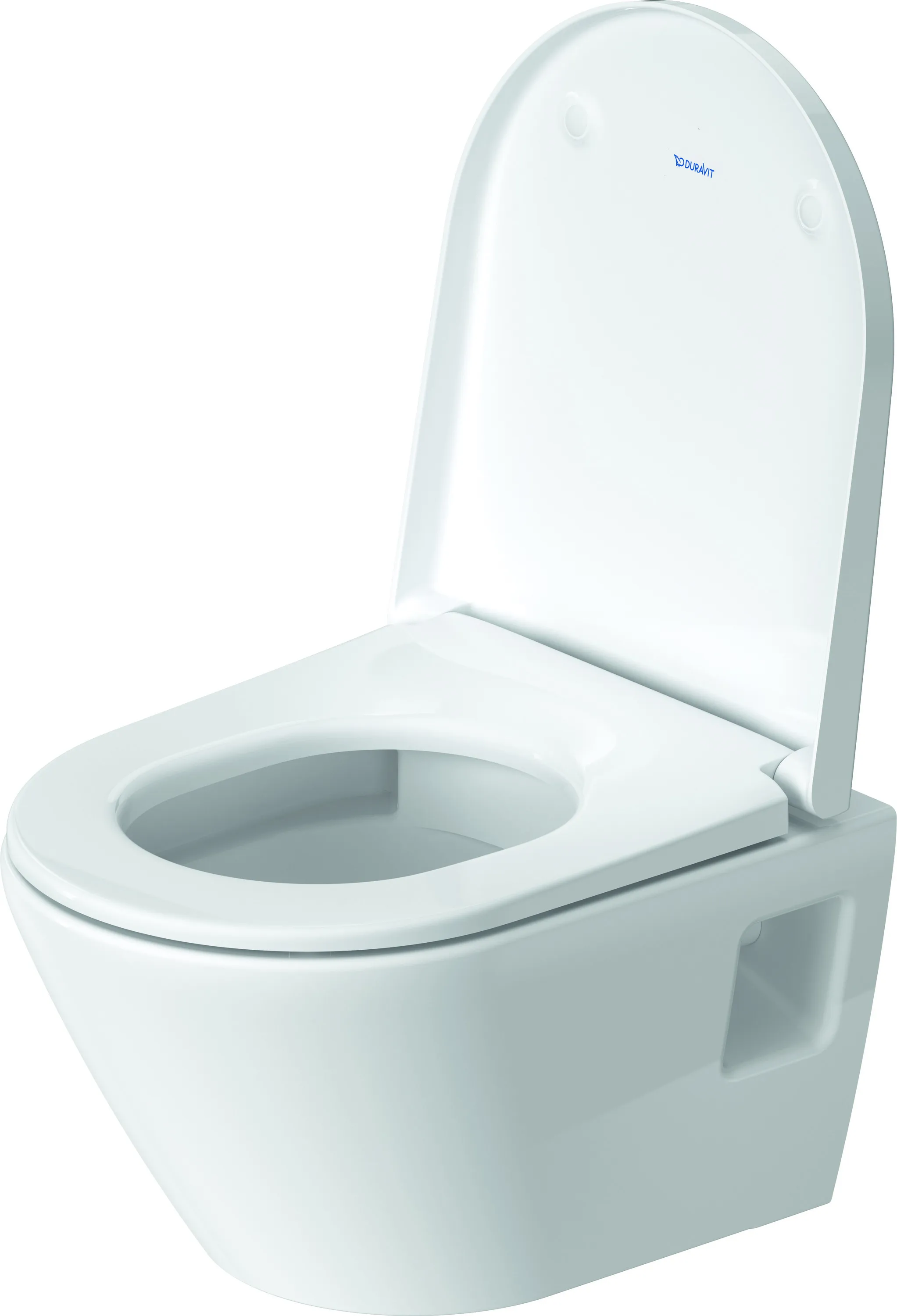 Duravit Wand-Tiefspül-WC Compact inkl. WC-Sitz „D-Neo“ 37 × 48 × 40 cm, Befestigung sichtbar, ohne Spülrand