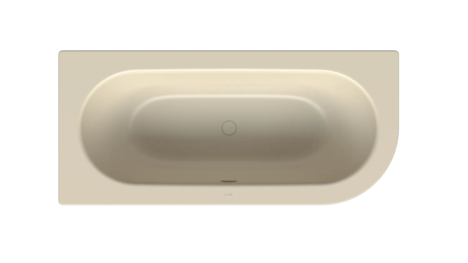 Bette BetteStarlet IV Badewanne, 2-Sitzer, ovale Sonderform, Jasmin, 1650 x 750 mm, Randhöhe 30 mm, Nutzinhalt 92 l
