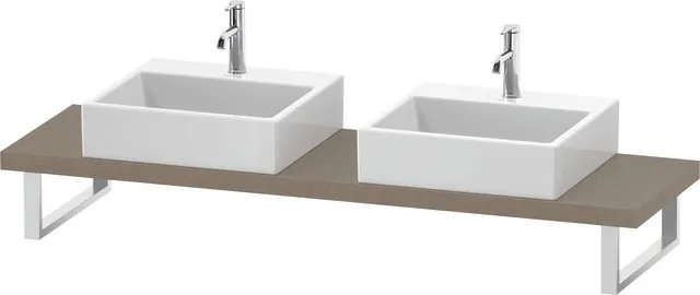 Duravit Konsole „L-Cube“ in Leinen Duravit Konsole „L-Cube“ in Leinen