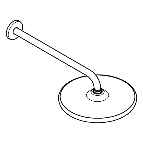 Grohe Tempesta 250 Kopfbrause-Set 380 mm matt black Grohe Tempesta 250 Kopfbrause-Set 380 mm matt black